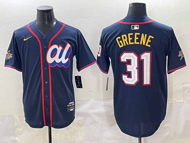 Men 2025 Detroit Tigers #31 Greene blue Game Nike MLB All Star Jersey 004->toronto blue jays->MLB Jersey
